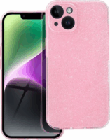 Clear Apple iPhone 14 Tok - Csillámos/Rózsaszín