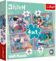 Trefl Lilo&Stitch 4 az 1-ben puzzle 70 darabos