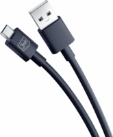 3mk Hyper USB Type-A apa - Micro USB Type-B apa Töltőkábel - Fekete (1.2m)
