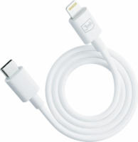 3mk Hyper USB Type-C apa - Lightning apa Töltőkábel - Fehér (1.2m)