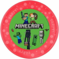 Minecraft: Műanyag tányér - 21 cm