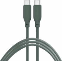 4smarts 4S468739 USB-C apa - USB-C apa Adat és töltő kábel - Sötétzöld (1,5m)