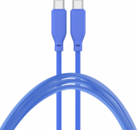 4smarts High Flex USB-C apa - USB-C apa Adat és töltő kábel - Kék (1.5m)