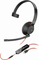 HP Poly Blackwire 5210 Vezetékes Mono Headset - Fekete