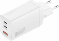 4smarts PDplug Trio GaN 2x USB-C / USB-A Hálózati töltő - Fehér (65W)