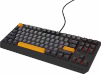 Genesis Thor 230 TKL (Outemu Red Switch) RGB Vezetékes Gaming Mechanikus Billentyűzet (Anchor Gray Negative) - Angol (US)