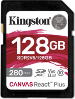 Kingston 128GB Canvas React Plus SDXC UHS-II CL10 Memóriakártya