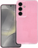 Clear 2mm Samsung Galaxy S24 Tok - Rózsaszín/Csillámos