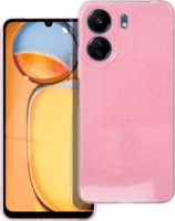 Clear 2mm Xiaomi Redmi 13C Tok - Rózsaszín/Csillámos
