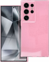 Clear 2mm Samsung Galaxy S24 Ultra Tok - Rózsaszín/Csillámos