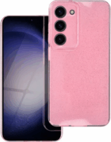 Clear 2mm Samsung Galaxy S24 Plus Tok - Rózsaszín/Csillámos