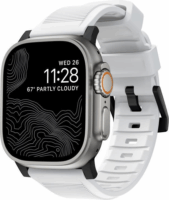 Nomad Rugged Strap Apple Watch Gumi szíj 49/45/44m/42 mm - Fehér/Fekete