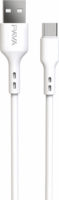 Pavareal DC-181C USB Type-A apa - USB Type-C apa Adat és töltő kábel - Fehér (1m)