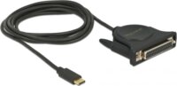 Delock 62980 USB-C 2.0 A apa - DB25 anya kábel 1.8m - Fekete