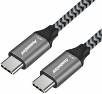 Premiumcord KU31CT2 USB-C apa 3.2 Adat és töltő kábel - Szürke (2m)