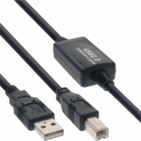 Premiumcord KU2REP10AB USB-A apa - USB-B apa 2.0 Hosszabbító kábel - Fekete (10m)