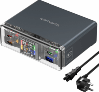 4smarts Lucid GaN DIY MODE 3x USB-C / 1x USB-A Töltő állomás - Szürke (210W)