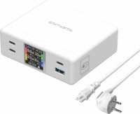 4smarts GaN DIY MODE 3x USB-C / 1x USB-A Töltő állomás - Fehér (130W)