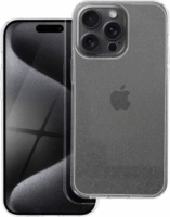 Clear 2mm Apple iPhone 15 Pro Max Tok - Átlátszó/Csillámos