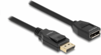 Delock 80001 DisplayPort - DisplayPort 1.2 Hosszabbító kábel 1m - Fekete