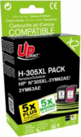 UPrint (HP 305XL BK / CL HP 3YM62AE / 3YM63AE) Tintapatron - Fekete/Tri-Color
