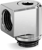 EKWB EK-Quantum Torque Micro Rotary 90° Adapter - Nikkel