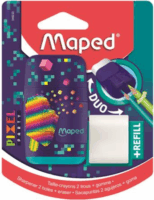 Maped Pixel Party Connect Kétlyukú Hegyező és radír