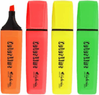 Victoria ColorLine 1-5 mm Szövegkiemelő készlet - Vegyes színek (4 db / csomag)