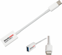 DataColor Spyder USB Type-C apa - USB Type-A anya Átalakító kábel - Fehér (0.12m)