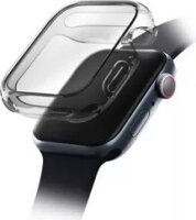 Uniq Garde Hybrid Apple Watch Tok + kijelzővédő - Fekete/átlátszó (41mm)