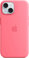 Apple iPhone 15 MagSafe-rögzítésű szilikontok - Rózsaszín