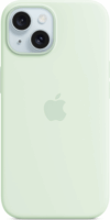 Apple iPhone 15 MagSafe-rögzítésű szilikontok - Zöld