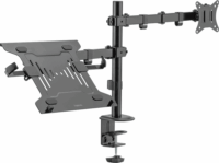 LogiLink BP0175 17"-32" LCD TV/Monitor asztali tartó notebooktálcával - Fekete (1 kijelző)