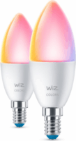 WiZ LED Gyertya izzó 4.9W 470lm 2200-6500K E14 - RGB (2db / csomag)