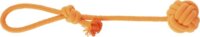 DINGO Labda kötéllel kutyajáték - 40 cm (Narancssárga)