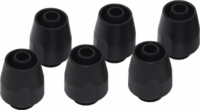 Alphacool TPV Vízhűtő csatlakozó - 12,7/7,6mm - Fekete (6db / csomag)