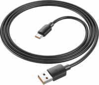 HOCO X96 USB Type-A apa - USB Type-C apa Töltőkábel - Fekete (1m)
