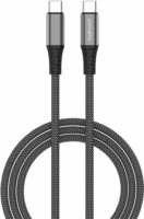 4smarts PremiumCord USB Type-C apa - USB Type-C apa Adatkábel - Fekete (3m)