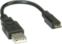 Roline USB2.0 A - microUSB B kábel - 0.15m