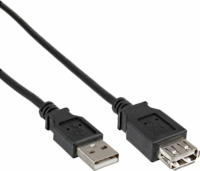Delock 83401 USB-A apa - USB-A anya 2.0 Hosszabbító Kábel - Fekete (0.5m)