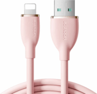 JoyRoom SA29-AL3 USB-A apa - Lightning apa 2.0 Adat és töltőkábel - Rózsaszín (1.2m)
