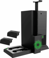 iPega XBX013 Xbox Series X Multifunkciós Töltőállvány + 2x Akkumulátor - Fekete