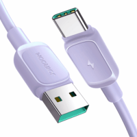 JoyRoom S-AC027A141P USB Type-A apa - USB Type-C apa Adat és töltő kábel - Lila (1.2m)