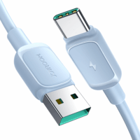 JoyRoom S-AC027A141BL USB Type-A apa - USB Type-C apa Adat és töltő kábel - Kék (1.2m)