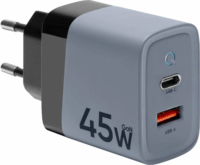 Tactical Microgrid USB Type-C / USB Type-A GaN Hálózati töltő - Szürke (45W)
