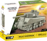 Cobi Blocks HC M4A3 Sherman Tank 103 darabos építőkészlet
