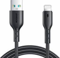 JoyRoom SA26-AL3 USB-A apa - Lightning apa 2.0 Adat és töltőkábel - Fekete (1m)