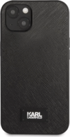 Karl Lagerfeld Saffiano Plaque Apple iPhone 13 Tok - Fekete