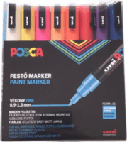 Uni Posca PC-3M 0,9-1,3 mm Dekormarker készlet - Vegyes színek (16 db / csomag)