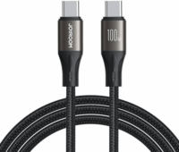 JoyRoom SA25-CC5 USB-C apa - USB-C apa 2.0 Adat és töltőkábel - Fekete (2m)